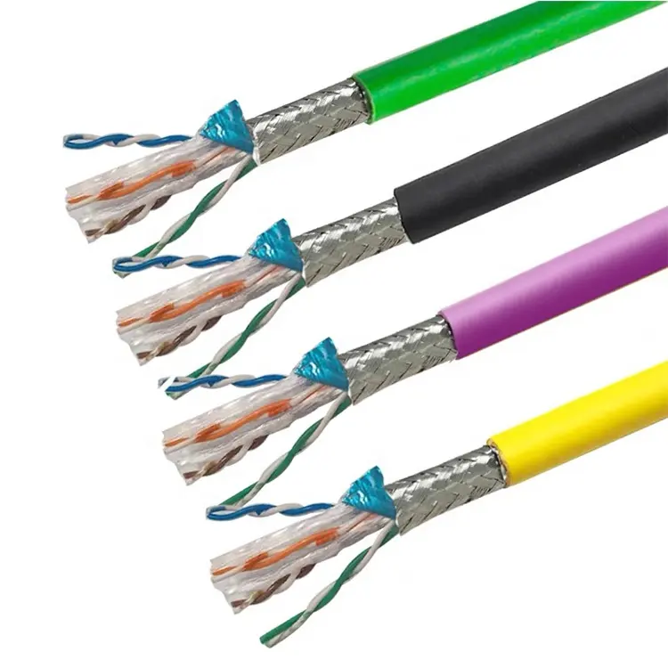 Sanayi Ethernet kablosu özelleştirilmiş kablo demeti çözümü Profinet Ethercat ağ kablosu