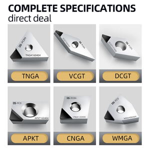 DS kim cương PCD chipbreaker chuyển công cụ shaniing dcmt vcmt vcgt ccmt PCD chip Breaker chèn cho nhôm - Product Image 6