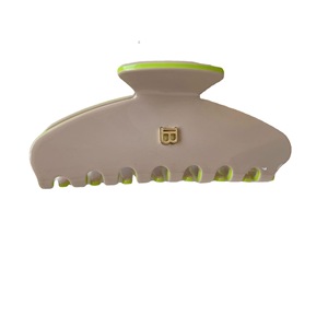 <span class=keywords><strong>Liwu</strong></span> Damen Hochwertige Französische Retro-Haarklammer 11cm Große Acetat-Haarspange Personalisiertes Gold-Buchstaben-Logo Metall-Material - Product Image 3