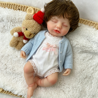 Poupées Reborn en Silicone Premium de 30 cm, Jouets Cadeaux Bébé Doux, Cheveux Implantés à la Main, Poupées de Collection