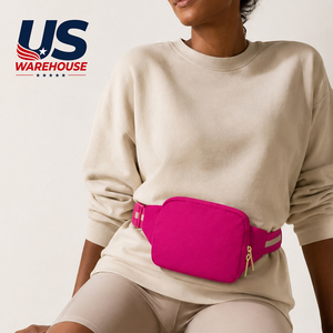 Bolsa de Cintura de Nailon para Mujer, Envío Gratis desde Almacén en EE. UU., Riñonera Ajustable, Bandolera para Correr, Senderismo y Viajes - Product Image 4