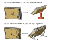 Cámara de Seguridad Exterior de 3.3W con Panel Solar y Batería Interna, Ideal para Sensor Inteligente de Nivel de Agua