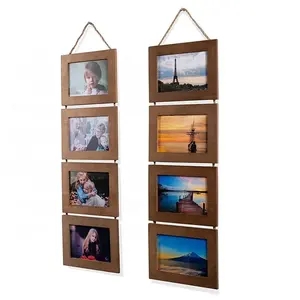 Wholesale wooden rustic picture and photo frame wall mounted picture and photo frames