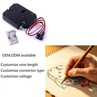 Serrure de cabinet à solénoïde sans clé 12V 24V pour distributeur automatique, serrure à commande électronique pour casier de rangement, serrure intelligente pour boîte de livraison express