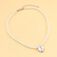 Collier ras du cou tendance pour femme, avec zircon et imitation diamant, perle imitation goutte d'eau, style rétro