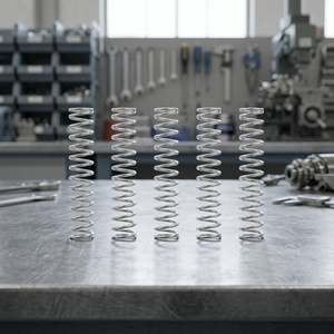 Stainless Steel SWP-B Compression <b>Spring</b> Automotive Use 304 Grade Closed Ground End Coils Conical Spiral Flat Surface Treatment - Product Image 2