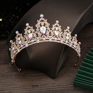 Corona <span class=keywords><strong>de</strong></span> Reina y Tiaras <span class=keywords><strong>de</strong></span> Princesa para Mujer, Diademas <span class=keywords><strong>de</strong></span> Cristal para Novia, Princesa para Boda y Fiesta - Product Image 3