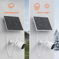 Panneau solaire pour charge de mini-UPS 5W, panneau solaire pour caméra de sécurité CCTV 12V, petit module solaire mono pour système de surveillance extérieur
