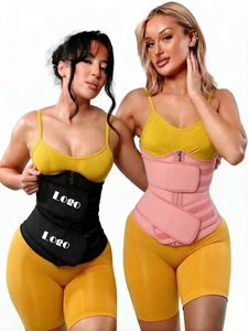 Faja reductora de látex con doble cinturón, corsé con cremallera, faja moldeadora en forma de W, faja para abdomen inferior, entrenador de cintura deportivo para pérdida de peso - Product Image 6