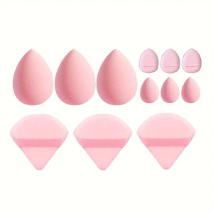 Juego de 12 Esponjas de Maquillaje Triangulares en Forma de Huevo, Esponjas Cosméticas en Forma de Gota de Agua - Product Image 6