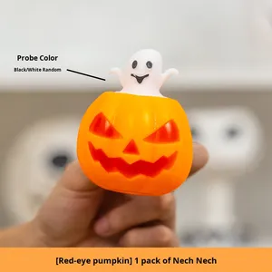Juguete Blandito de Calabaza Esqueleto de Halloween, Juguetes de Plástico para Apretar para Niños, Regalo Pequeño, Decoración, Adorno - Product Image 6