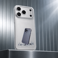 Coque de téléphone personnalisée 3D antichoc et étanche en TPU+PC avec chargement sans fil pour iPhone 17 Pro