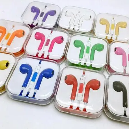 Factory Wholesale Earphone High Quality Best Bass Handsfree Headset With Mic 3.5mm Wired Earphone For iPhone For Android