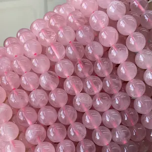 Bestone 8 мм натуральный камень незакреплённые бусины Diy браслет ожерелье для изготовления ювелирных изделий розовое ouartz свободные бусины