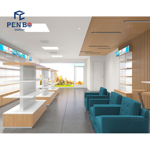 Cao Cấp Cửa hàng bán lẻ Kính LED dispentary đồ nội thất Rack hiển thị hiển thị trường hợp dược phẩm cửa hàng thiết kế nội thất - Product Image 6