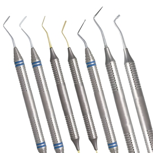Juego de 7 Instrumentos Dentales de Acero Inoxidable para Rellenos de Composite, Herramientas Restauradoras con Diseño Ergonómico, Proveedor Mayorista - Product Image 1