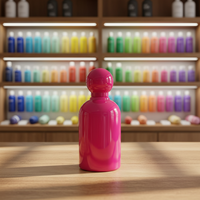 Vente en gros flacon de parfum en verre vide vert Offre Spéciale + rose rouge 50ml avec col à sertir ODM avec bouchon à bille rond