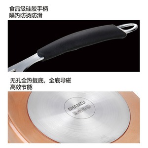 Shanzu Nonstick Frying Pan Composite Bottom Induction Compatible Steak Pan - Product Image 1