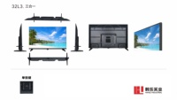 Téléviseur intelligent LED 4K haute définition avec Wi-Fi, tailles 24, 32, 42, 55 et 65 pouces, vente en gros par le fabricant