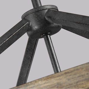 Lanterne rustique en fer forgé antique à 4 lumières, style bougie, pour cuisine, salle à manger, salon - Product Image 4