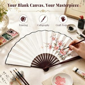 Abanico de Mano de Bambú y Seda Grabado Personalizado, Recuerdo de Boda, Regalos para Fiestas, Abanico de Papel Plegable con Diseño Vintage - Product Image 3
