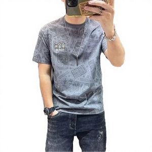 Camiseta Casual de Verano para Hombre, Marca de Moda, Tejido Holgado y Grueso con Estampado, Manga Corta - Product Image 3