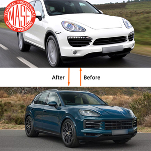 CZJF, nueva pieza, superventas, Kit <span class=keywords><strong>de</strong></span> carrocería para Cayenne 2011-2014 958,1, actualización 9Y0, parachoques delantero Turbo con labio delantero <span class=keywords><strong>TKT</strong></span> - Product Image 1