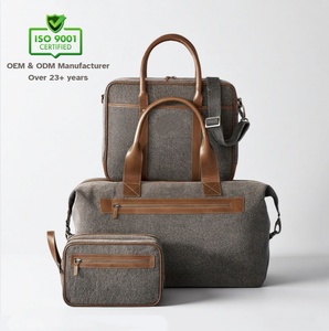 Bolsa de <span class=keywords><strong>Viaje</strong></span> de Fin de Semana 2025 para <span class=keywords><strong>Hombre</strong></span>, Moderna, de Gran Capacidad, Portátil, Cruzada, con Cierre de Cremallera Suave, de Lona y Cuero, Maletín - Product Image 1