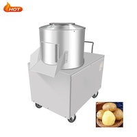 Ventes d'Usine Machine Automatique de Nettoyage et d'Épluchage pour Pêches, Oignons, Carottes, Pommes de Terre et Gingembre 100-500kg/h