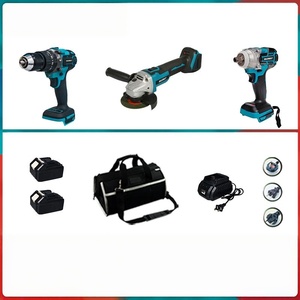 Taladro percutor sin escobillas, llave de doble propósito, amoladora angular – juego de herramientas eléctricas de 7 piezas - Product Image 3