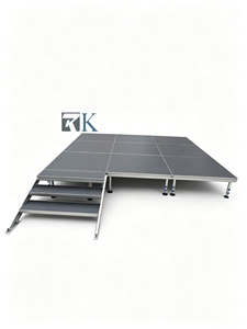 Escenario Móvil Ajustable para Exteriores, de Rápida Instalación, Diseño de Estructura de Aluminio, para Bodas, Eventos, Conciertos y Espectáculos Portátiles - Product Image 2