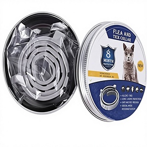 Collare Antipulci e <span class=keywords><strong>Antizecche</strong></span> <span class=keywords><strong>per</strong></span> Cani e <span class=keywords><strong>Gatti</strong></span> - Inodore, Resistente all'Acqua, Protezione <span class=keywords><strong>per</strong></span> 8 Mesi, Lunghezza 38cm - Product Image 1