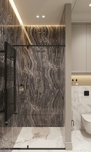 Hotel Vanity Villa High-End <strong>Light</strong> Luxury Large Wall-Mounted <strong>Bathroom</strong> Vanity <strong>Cabinet</strong> <strong>with</strong> Bath <strong>Mirrors</strong> Solid Wood Carcase Marble - Product Image 4