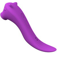 Vibrateur clitoridien suceur en forme de dauphin bleu 2021, nouveau, pour massage vaginal et stimulation sexuelle.