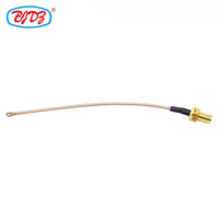 Câble d'extension pigtail d'usine SMA femelle traversant vers U.FL, U.FL vers SMA, U.FL femelle RG178 pour antenne FPV RF