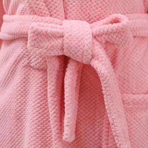 Peignoir <span class=keywords><strong>de</strong></span> luxe en velours corail sur mesure, épais, rose, pyjama à manches longues, peignoir pour adultes, hommes et femmes, serviettes <span class=keywords><strong>de</strong></span> <span class=keywords><strong>bain</strong></span> - Product Image 4