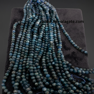Perles de cristal rondes polies de 8 mm en aquamarine naturelle, faites à la main, pour la fabrication de bijoux - Product Image 5