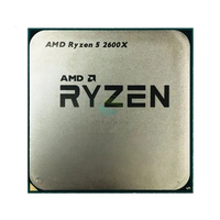 Procesador AMD R5 2600X de 3.6 GHz, 6 Núcleos, 12 Subprocesos, 95W, para PC de Escritorio, Socket AM4, en Bandeja