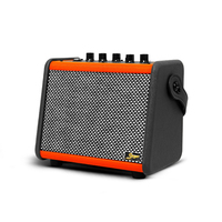 Amplificateur de guitare portable mini 15W avec réverbération et chorus intégrés, prise en charge de l'entrée audio et de l'enregistrement pour la maison et les performances quotidiennes