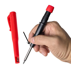 <span class=keywords><strong>Crayon</strong></span> mécanique multicolore 2,8 mm pour le travail du bois et l'ingénierie, avec pointe longue pour marquage de trous profonds, logo personnalisé pour le dessin de construction - Product Image 2