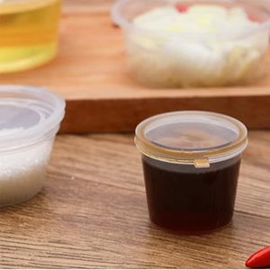 Mini 1Oz PP Chất Liệu Bản Lề Phục Vụ Cup Nước Sốt Gia Vị Nước Sốt Kín Bản Lề Pha Chế Cup - Product Image 3