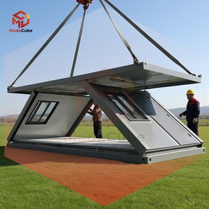 Moducube Casa Container Pieghevole a Forma di Z da 20 Piedi, Casa Prefabbricata Mobile Temporanea per Dormitorio <span class=keywords><strong>in</strong></span> <span class=keywords><strong>Vendita</strong></span> - Product Image 1