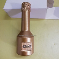 Forets diamantés brasés sous vide Likai Lkb M14 de 6 mm à 70 mm, finition oxyde noir, pour le perçage du granit, du marbre et de la maçonnerie, 60 mm