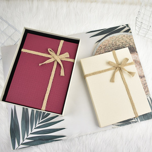 Simple Business Gift Box with Recycled Materials 2mm Jute Rope Rectangular Packaging for Shirts & Scarves Birthday Gift Box - Product Image 2
