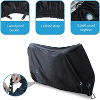 210D Oxford trou de serrure moto couverture étanche Protection UV pour hiver été poussière neige pluie bâche Scooter vélo extérieur