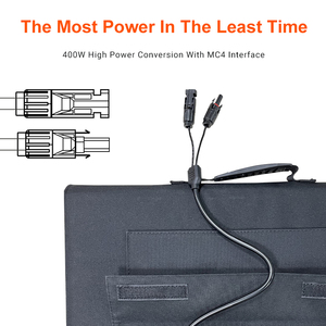 แผงโซลาร์เซลล์พับได้ SUKFLOW SP400W 400W น้ำหนัก 10 กก. ประสิทธิภาพ 21.7% สำหรับแคมป์ปิ้งและคาราวาน จัดส่งรวดเร็ว - Product Image 1