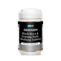 Comprimés de Maca Noire, Ginseng et Rhodiola Rosea pour Améliorer les Capacités - 2 Comprimés par Jour - Formule Naturelle - Améliore l'Immunité et l'Énergie - Complément pour Adultes
