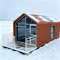 Maison préfabriquée modulaire isolante thermiquement, structure en acier léger, hôtel portable, imperméable, pour usage en resort ou villa