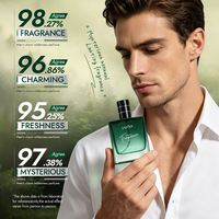Parfum pour homme Private Label OEM 55ml Charm Wilderness, parfum longue durée, senteur rafraîchissante, brume corporelle pour usage quotidien, logo personnalisé, boîte cadeau