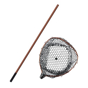 1,48 m 46*54,5 cm 30cm profundidad 40cm profundidad alta calidad bajo Red de aterrizaje de pescado accesorio de pesca de aluminio redes de aterrizaje de pesca de goma - Product Image 5